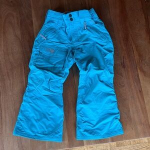 The North Face Kids Aqua Blue Ski Pants